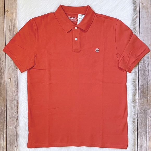 Timberland Men’s Orange Polo Shirt - Picture 1 of 5